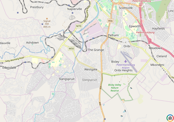 Map location of Ridgepark